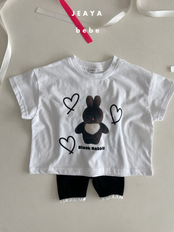 Jeaya & Mymi - Korean Baby Fashion - #smilingbaby - Black Rabbit Tee - 7