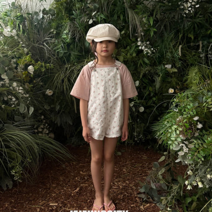 Jejeunosity - Korean Children Fashion - #kidsshorts - C Berry Short Overalls