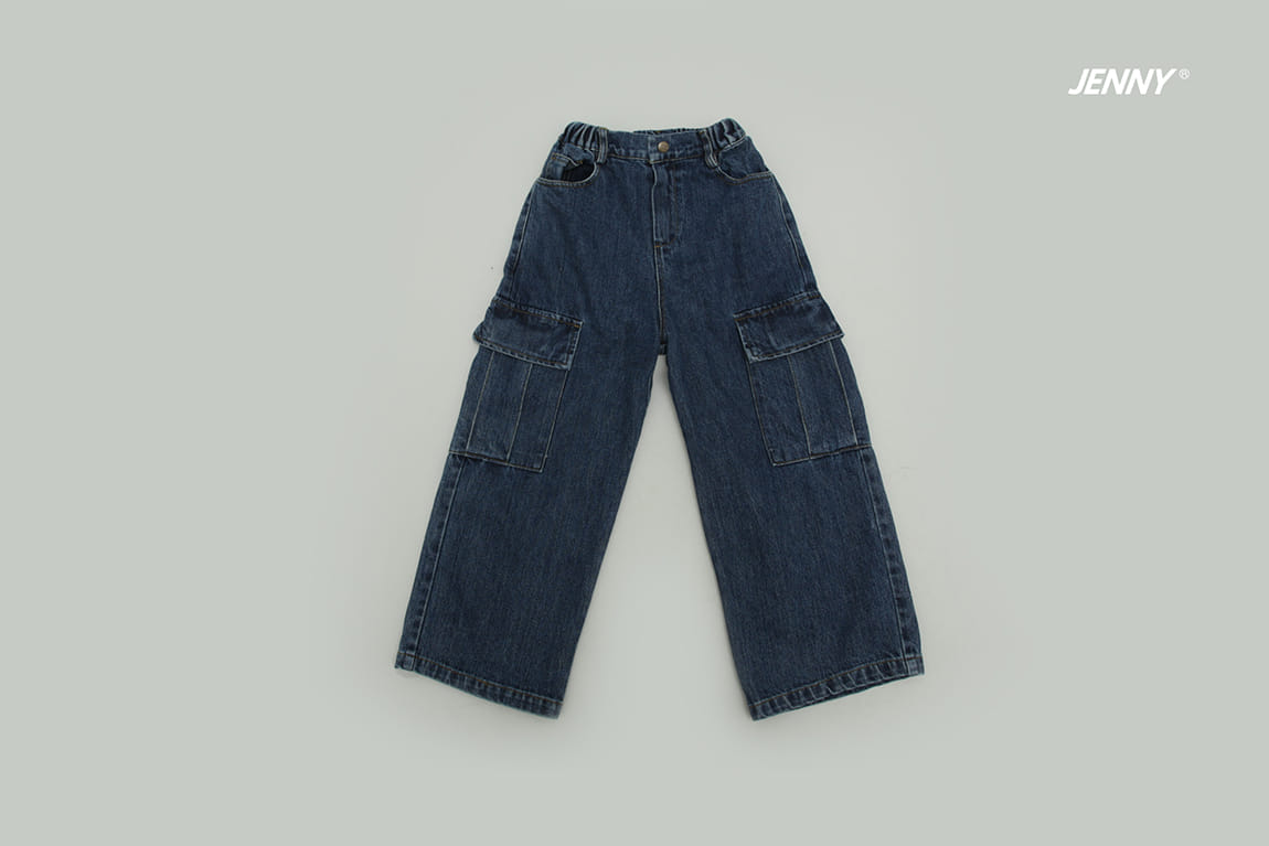 Jenny Basic - Korean Children Fashion - #fashionkids - 2402 Denim Cargo Pants - 2