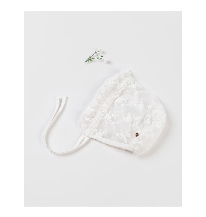 Kids Clara - Korean Baby Fashion - #babyboutique - Mello Lace Baby Bonnet - 5