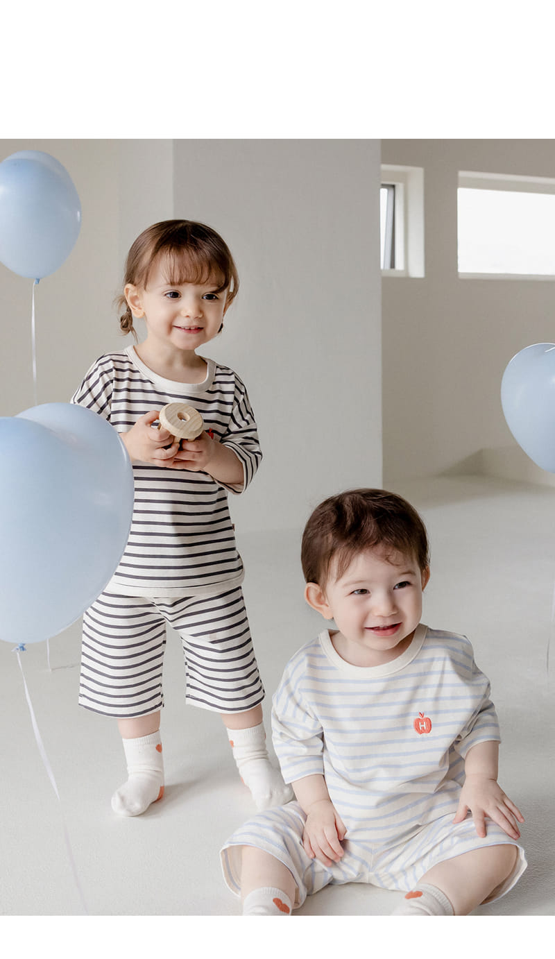 Kids Clara - Korean Baby Fashion - #babyclothing - Ludden Baby Top Bottom Set