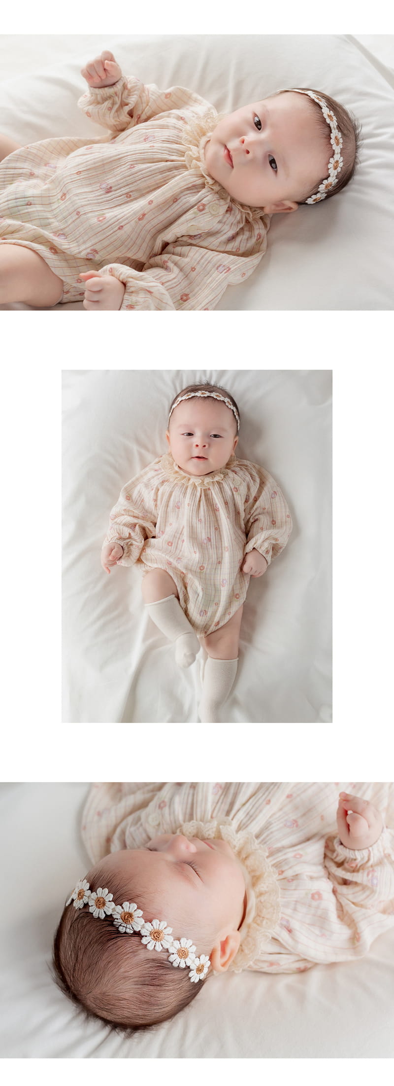 Kids Clara - Korean Baby Fashion - #babyfashion - Flower Liver Baby Hair Band (5ea 1set) - 3