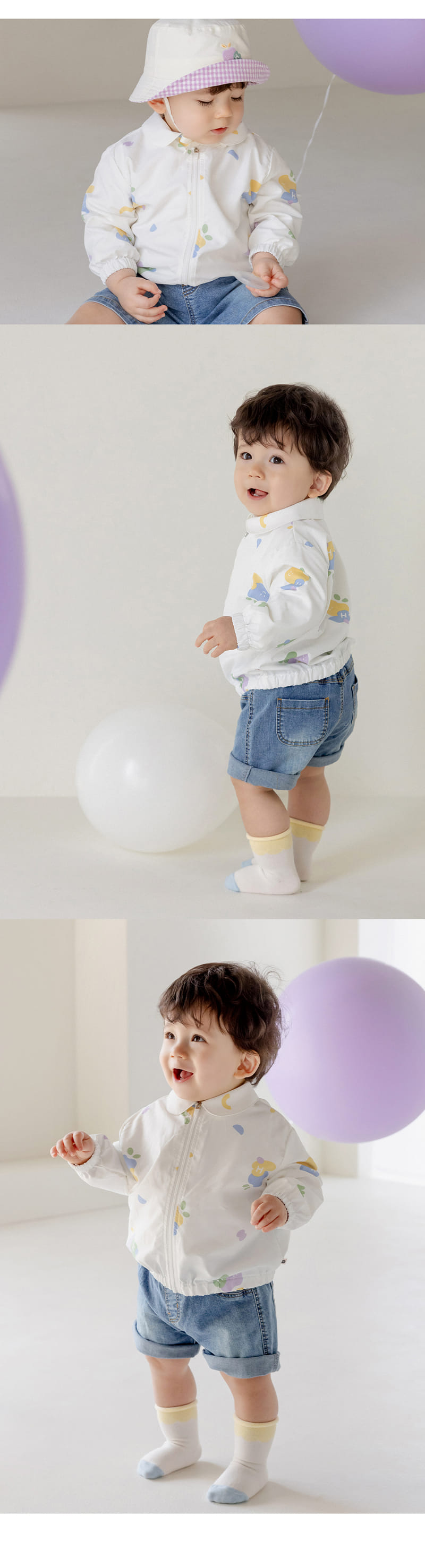 Kids Clara - Korean Baby Fashion - #babyfever - Joyful Baby Windbreaker - 5