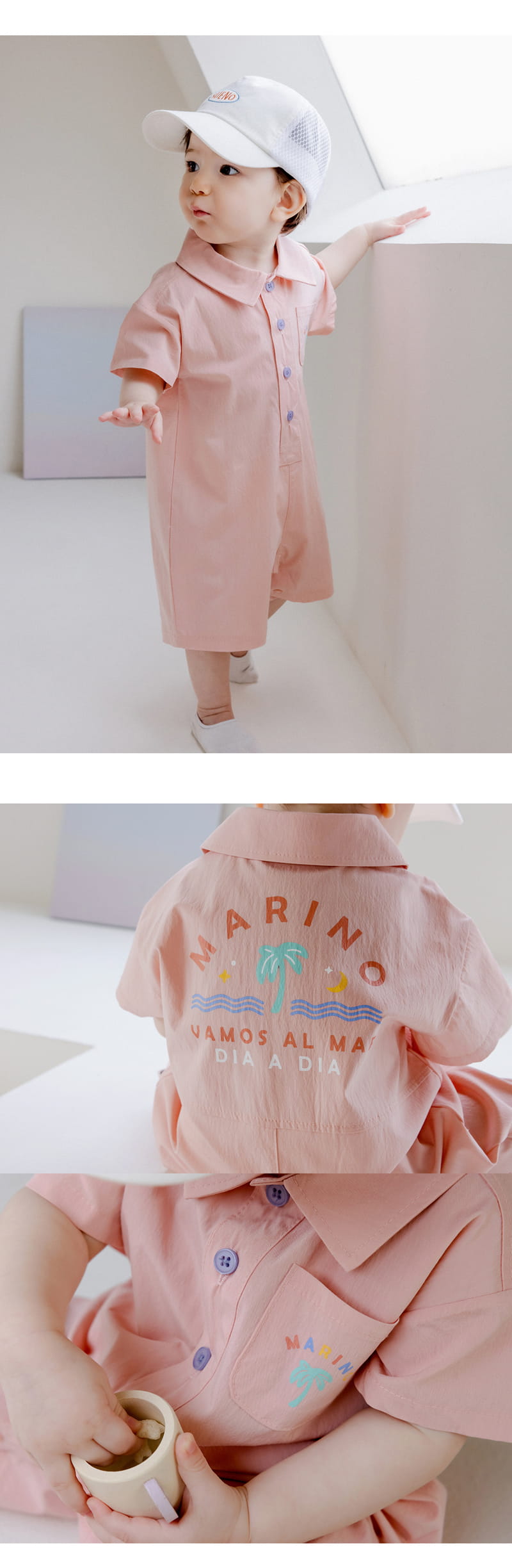 Kids Clara - Korean Baby Fashion - #babyfashion - Folki Coveralls - 4