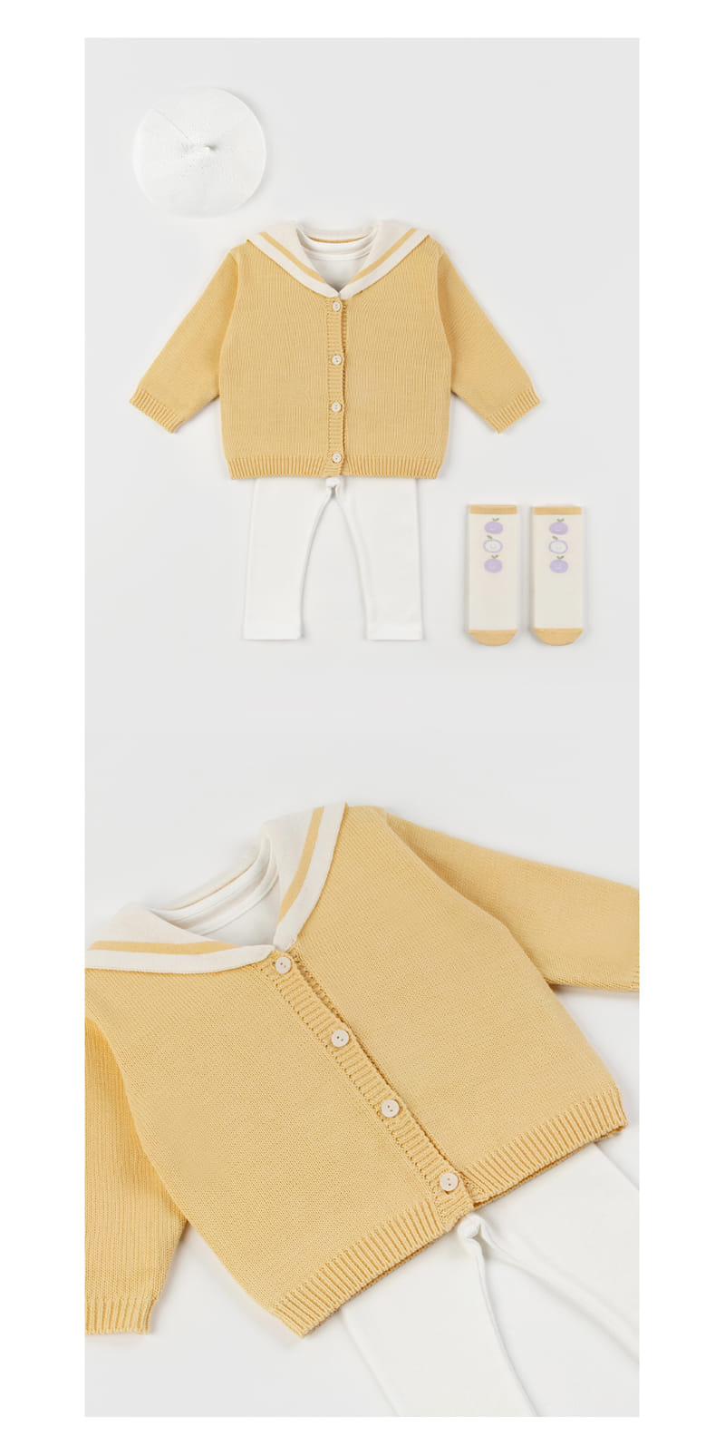 Kids Clara - Korean Baby Fashion - #babyfever - Shunoe Knit Baby Cardigan - 4
