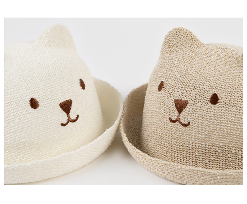 Kids Clara - Korean Baby Fashion - #babygirlfashion - Johnny Bear Baby Straw Hat - 5