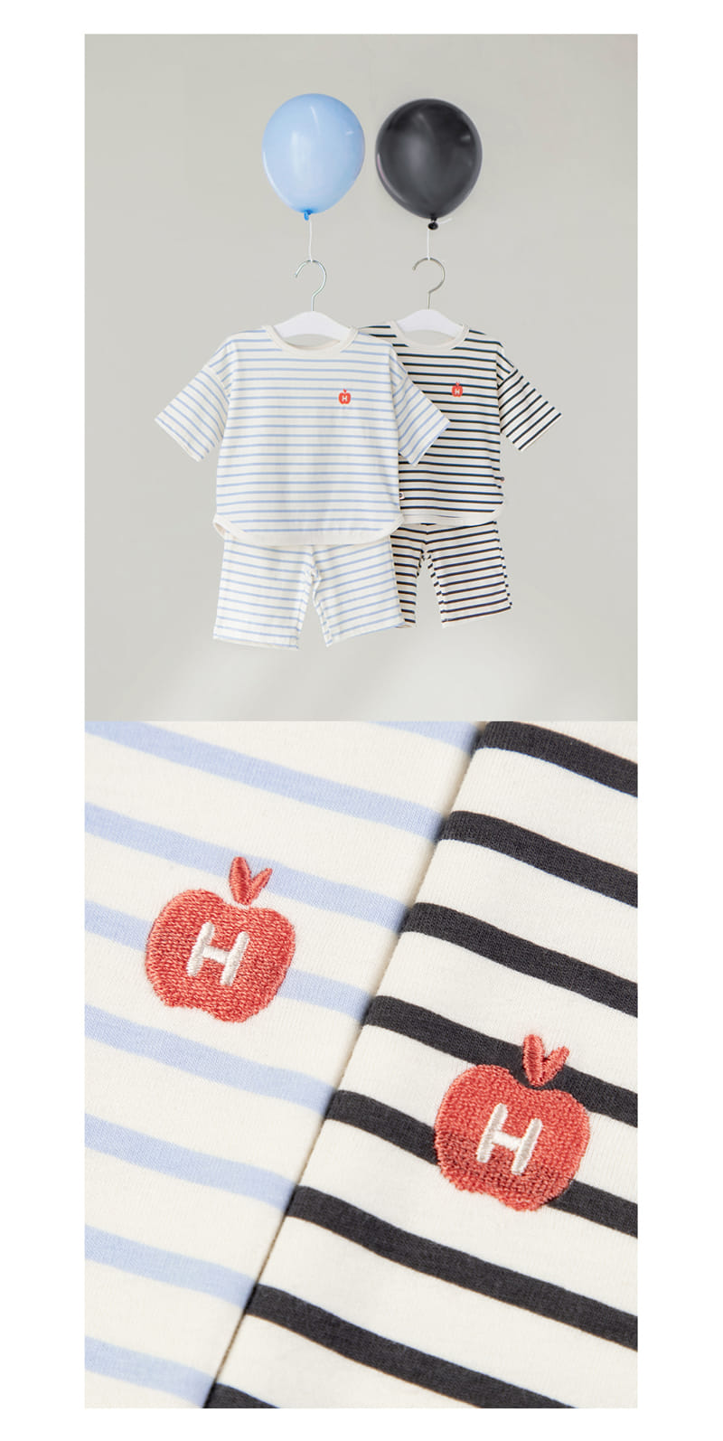 Kids Clara - Korean Baby Fashion - #babyoninstagram - Ludden Baby Top Bottom Set - 6