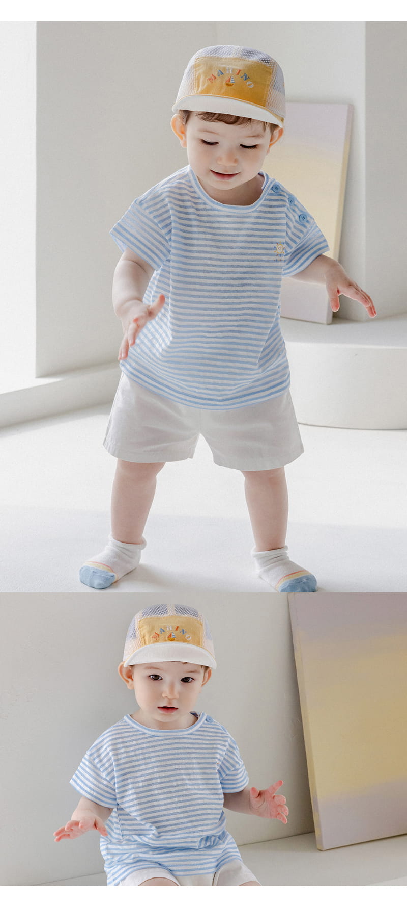 Kids Clara - Korean Baby Fashion - #babyoninstagram - Rini Summer Baby Camp Cap - 5