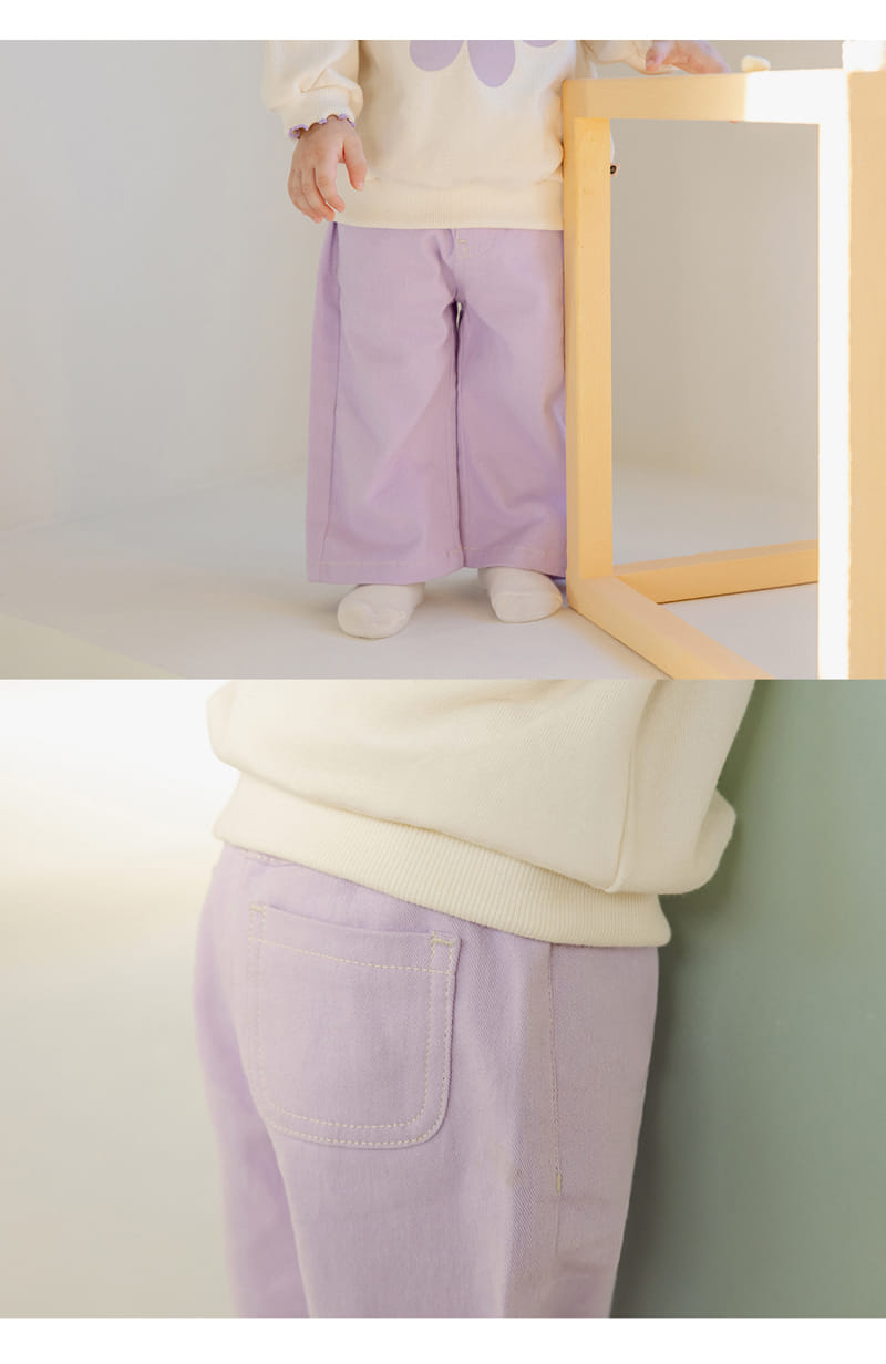Kids Clara - Korean Baby Fashion - #babyootd - Kummy Wide Baby Pants - 3
