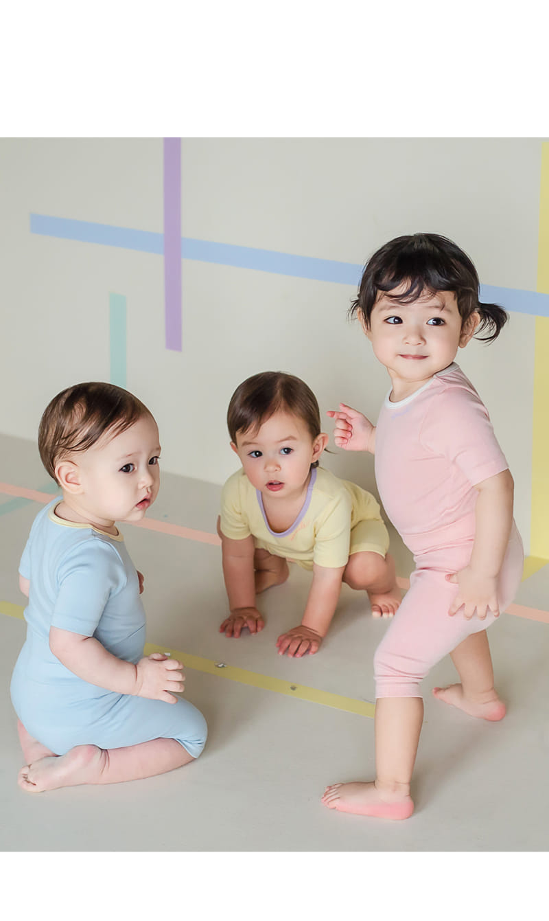Kids Clara - Korean Baby Fashion - #babyoutfit - Smile Compy Belly Baby Easy Wear