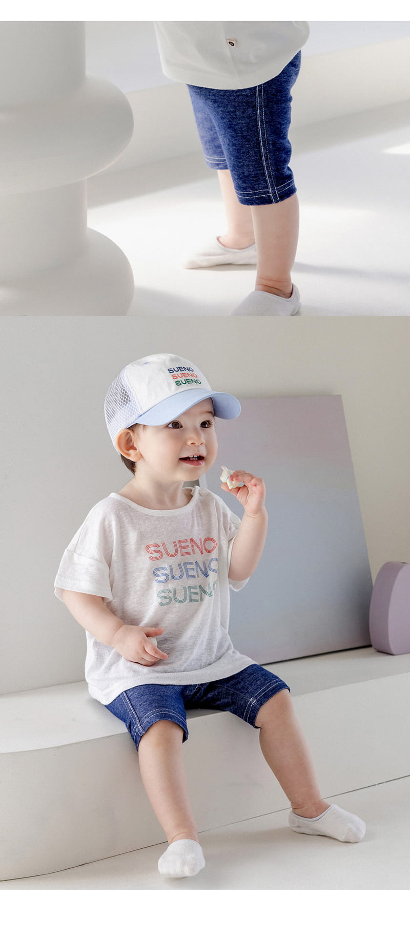 Kids Clara - Korean Baby Fashion - #onlinebabyshop - Shunoa Baby Short Jeggings - 8