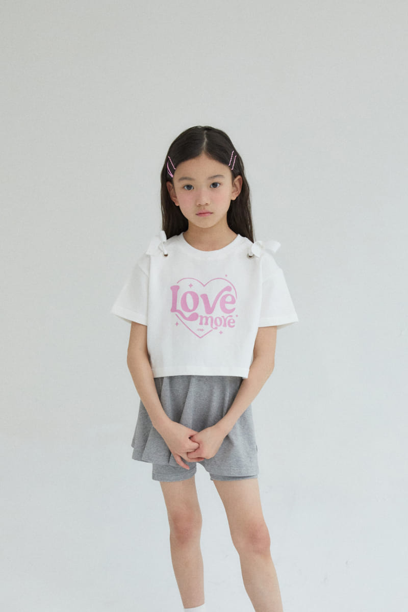 Kokoyarn - Korean Children Fashion - #childrensboutique - Heart More Ribbon Tee - 11