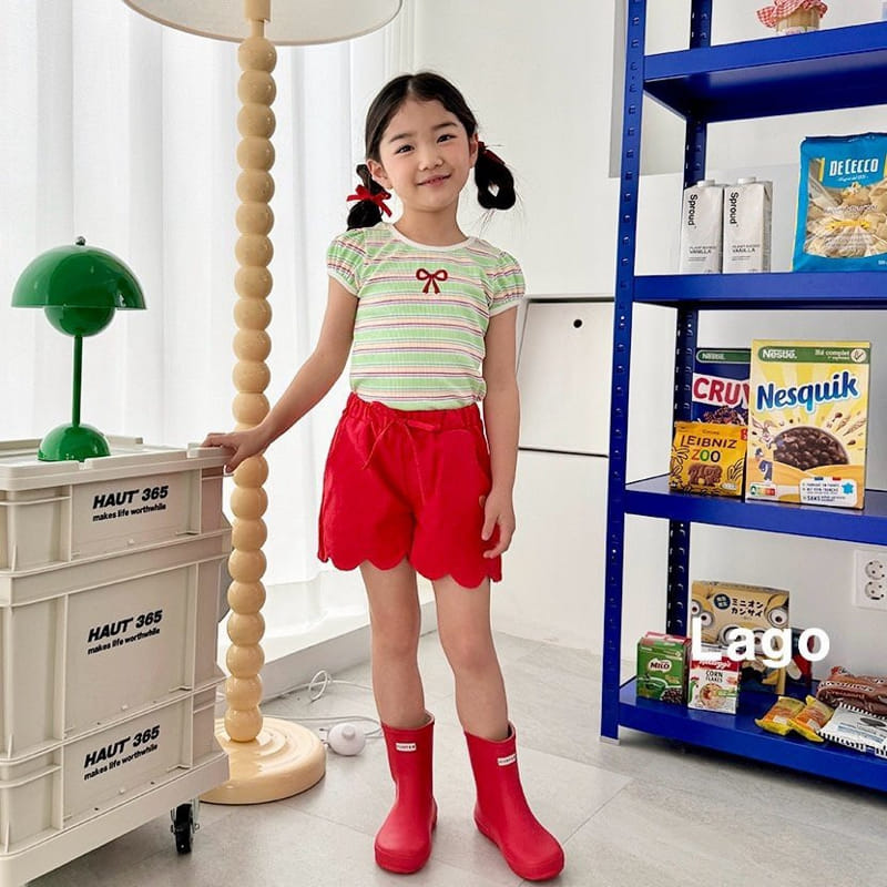 Lago - Korean Children Fashion - #designkidswear - Love Wave Pants - 3