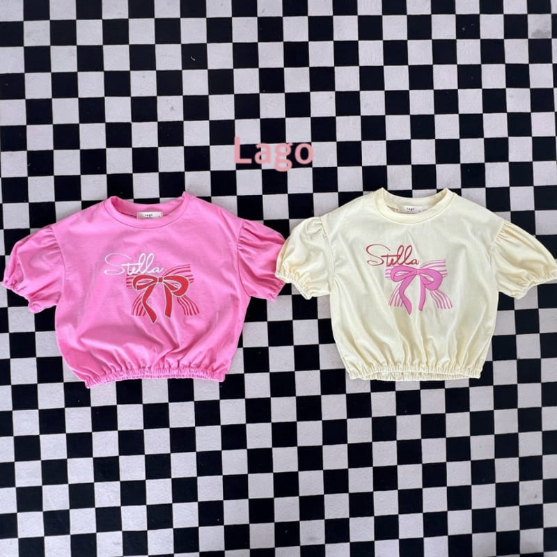 Lago - Korean Children Fashion - #kidsshorts - Stella Puff Tee