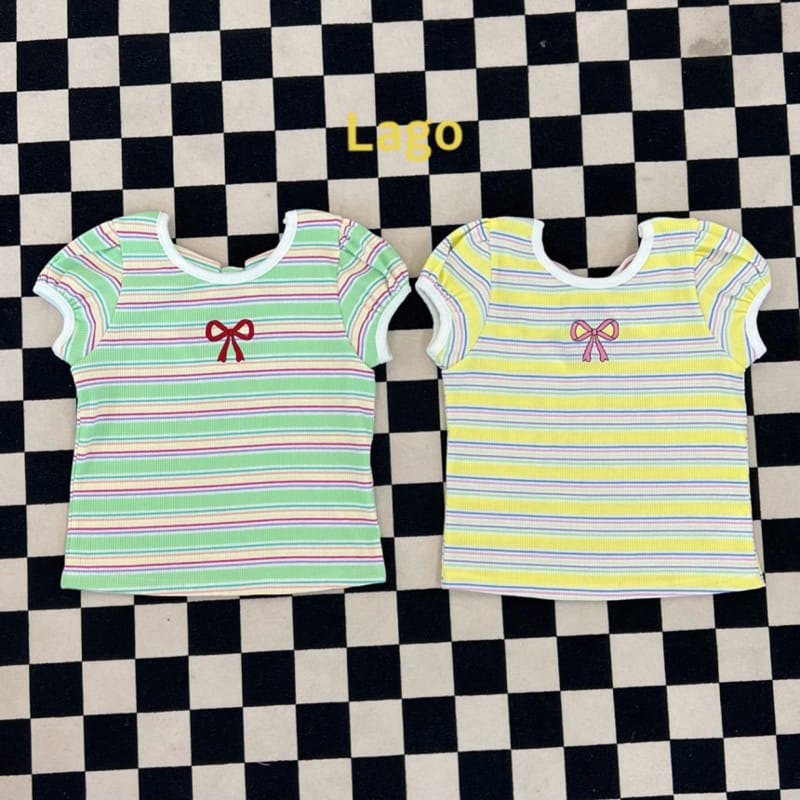 Lago - Korean Children Fashion - #kidzfashiontrend - Petite Ribbon Tee