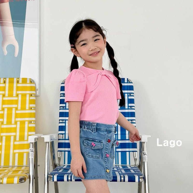 Lago - Korean Children Fashion - #littlefashionista - Vov Ribbon Tee - 6