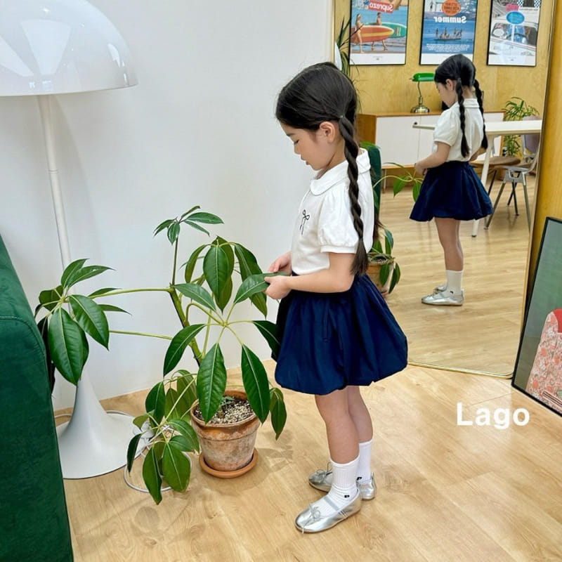 Lago - Korean Children Fashion - #minifashionista - Ribbon Collar Tee - 10