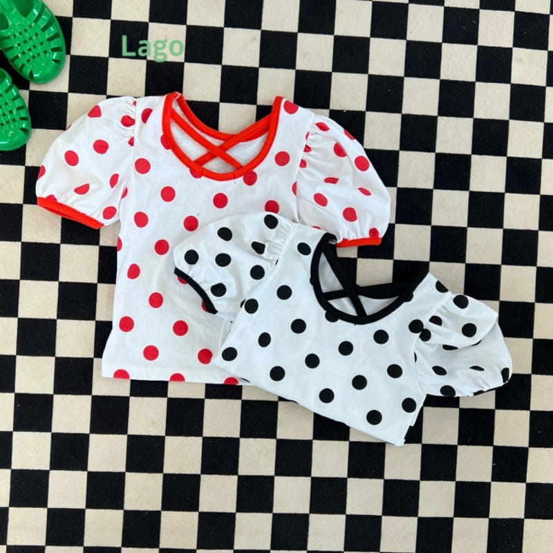Lago - Korean Children Fashion - #minifashionista - Dot X Tee