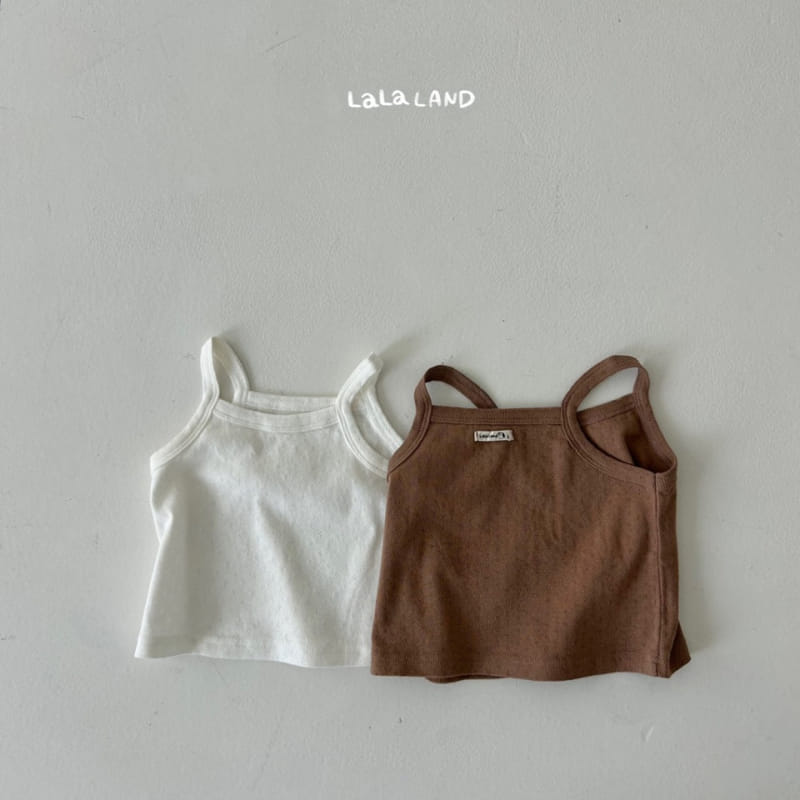 Lalaland - Korean Baby Fashion - #babyclothing - Bebe Eyelet Sleeveless Tee - 5