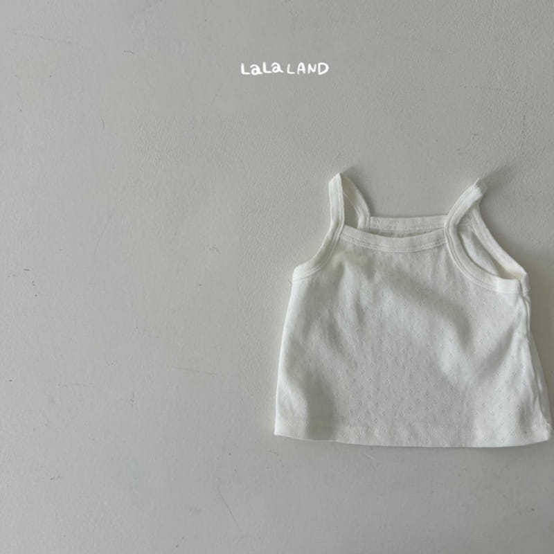 Lalaland - Korean Baby Fashion - #babyfever - Bebe Eyelet Sleeveless Tee - 7