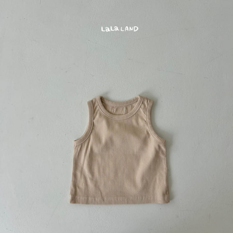Lalaland - Korean Baby Fashion - #babygirlfashion - Bebe High Rib Sleeveless Tee - 9