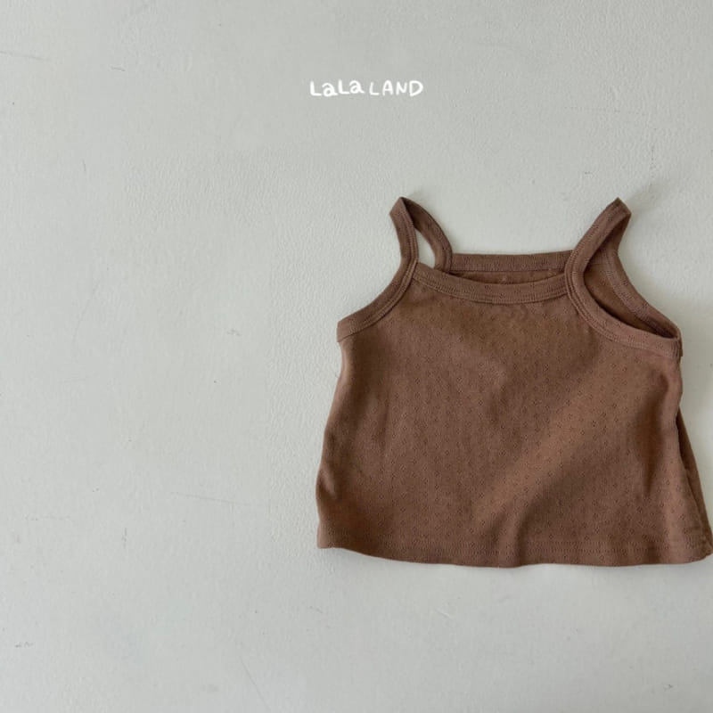 Lalaland - Korean Baby Fashion - #babyootd - Bebe Eyelet Sleeveless Tee - 11