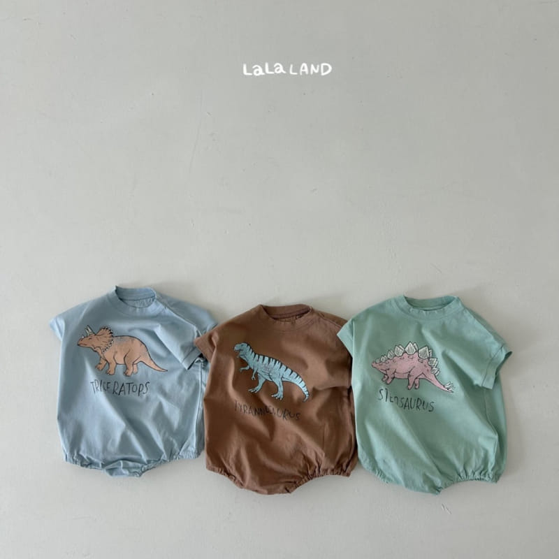 Lalaland - Korean Baby Fashion - #babyootd - Bebe Dino Body Suit - 3