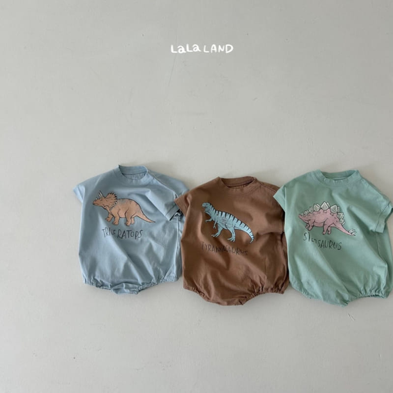 Lalaland - Korean Baby Fashion - #babyootd - Bebe Dino Body Suit - 4