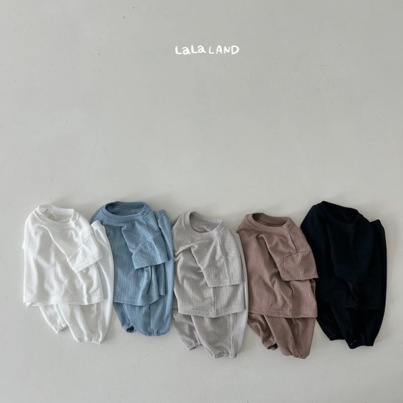 Lalaland - Korean Baby Fashion - #babyootd - Bebe Loco Top Bottom Set - 4