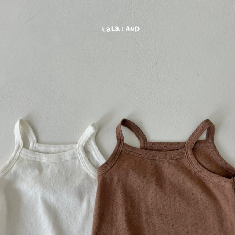 Lalaland - Korean Baby Fashion - #smilingbaby - Bebe Eyelet Sleeveless Tee - 2