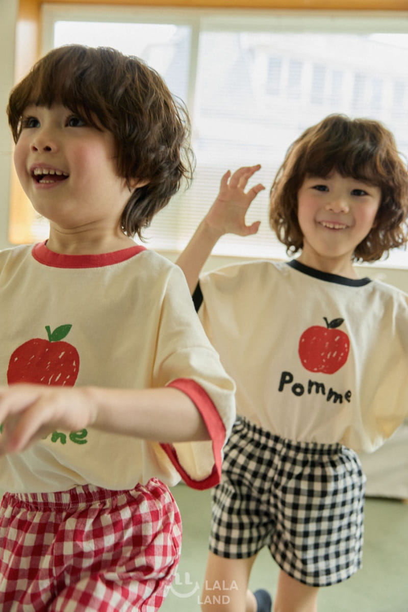 Lalaland - Korean Children Fashion - #Kfashion4kids - Check Shorts - 6