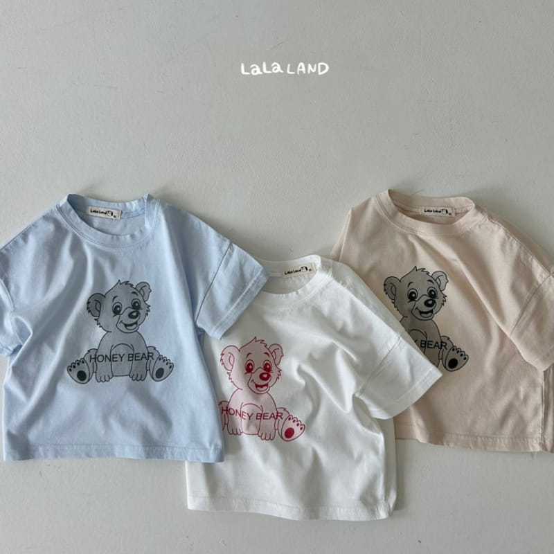 Lalaland - Korean Children Fashion - #Kfashion4kids - Honey Bear Tee - 2