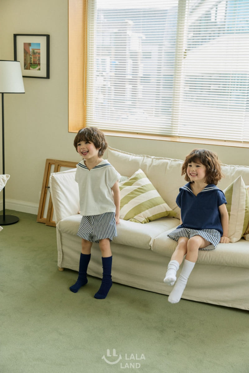 Lalaland - Korean Children Fashion - #childofig - Marine Collar Tee - 3