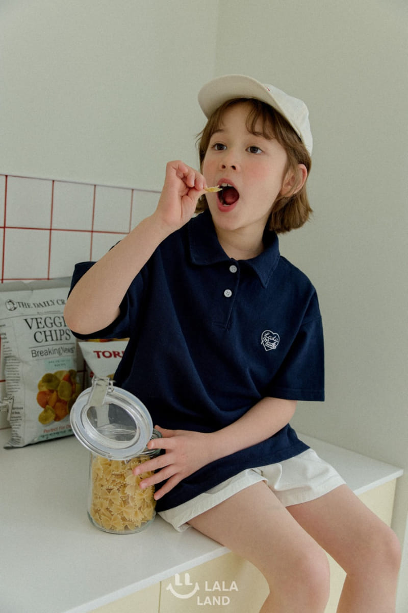 Lalaland - Korean Children Fashion - #kidsshorts - Made Collar Tee - 10
