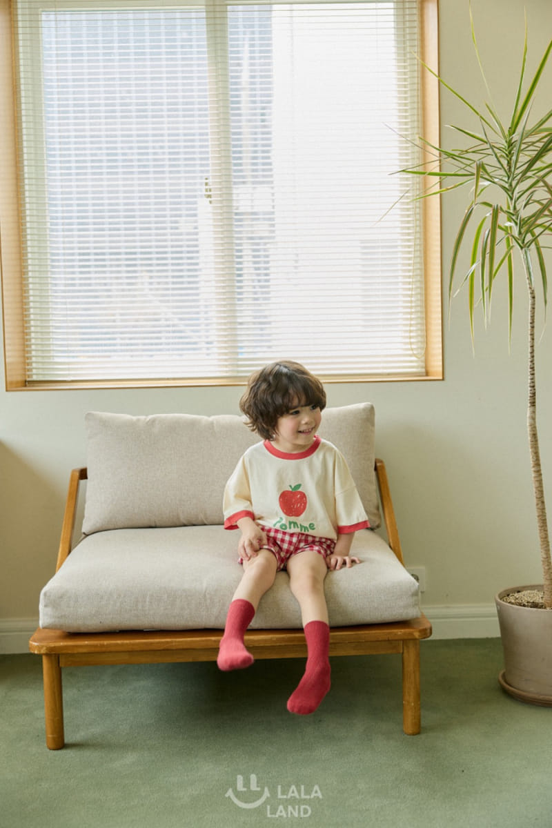 Lalaland - Korean Children Fashion - #prettylittlegirls - Apple Tee - 10