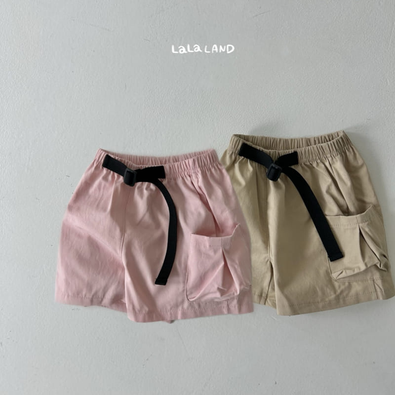 Lalaland - Korean Children Fashion - #stylishchildhood - Belt Cargo Shorts - 2