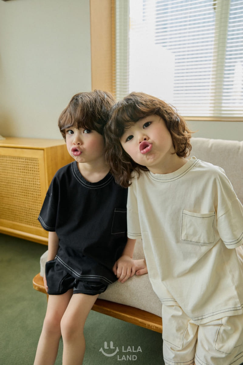 Lalaland - Korean Children Fashion - #todddlerfashion - Stitch Shorts - 3