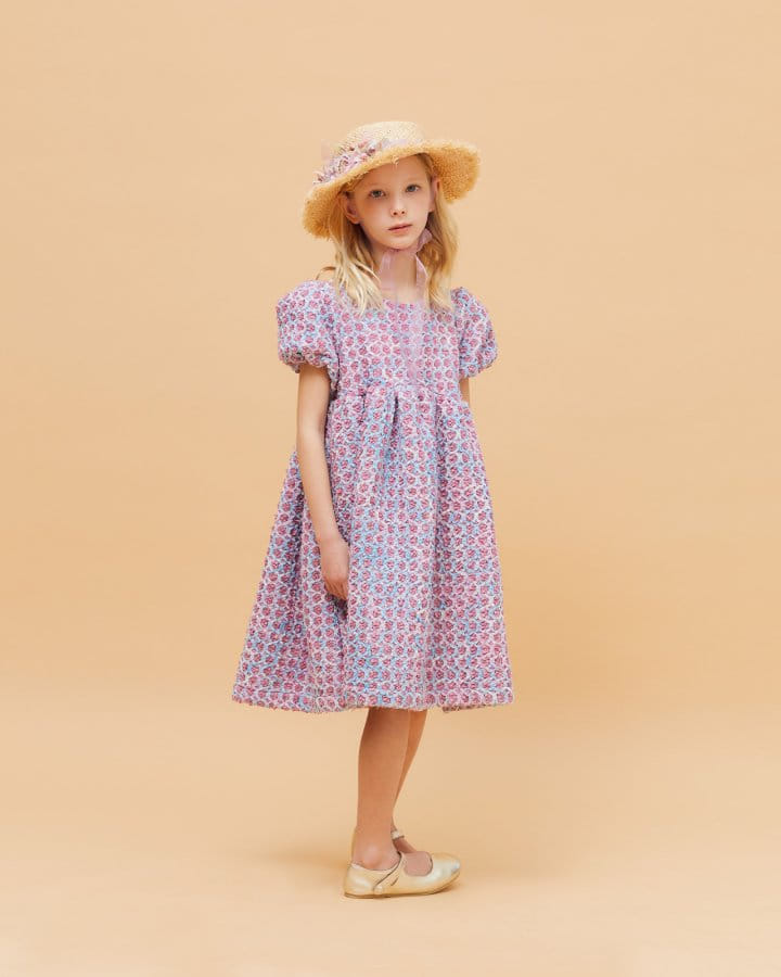 Le Bev - Korean Children Fashion - #childofig - Ariel Jacquard One-Piece - 4