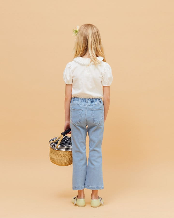 Le Bev - Korean Children Fashion - #Kfashion4kids - Span Denim Boots Cut Pants - 4