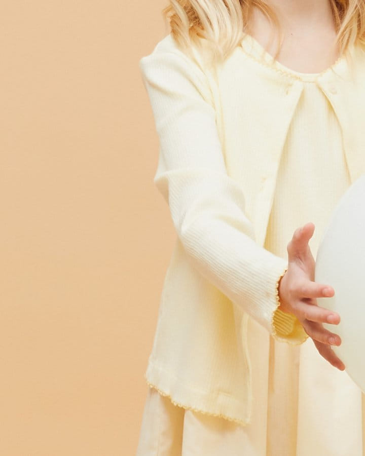 Le Bev - Korean Children Fashion - #littlefashionista - Shlshi Cardigan One-Piece Set