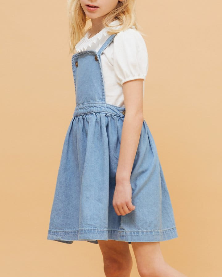 Le Bev - Korean Children Fashion - #minifashionista - Pleats Collar Tee - 8