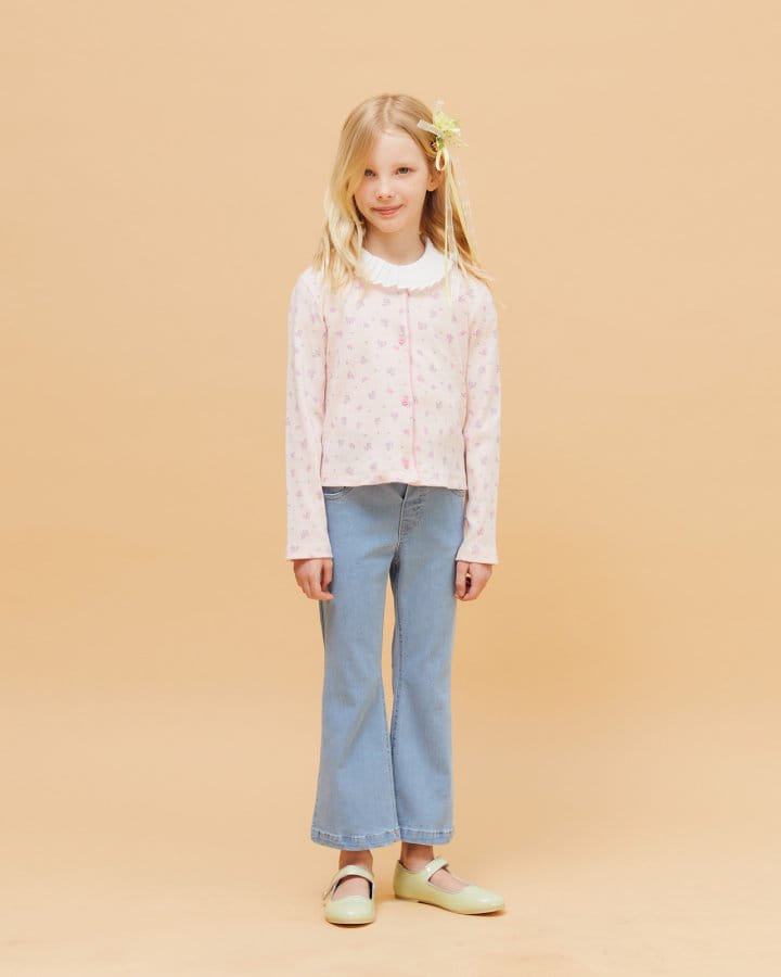Le Bev - Korean Children Fashion - #minifashionista - Span Denim Boots Cut Pants - 6