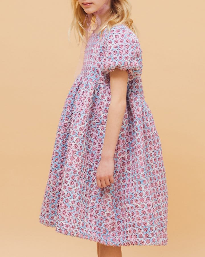 Le Bev - Korean Children Fashion - #prettylittlegirls - Ariel Jacquard One-Piece