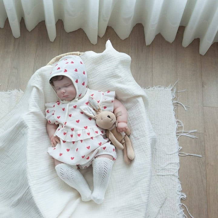 Lemonade - Korean Baby Fashion - #babylifestyle - Heart Body Suit - 6