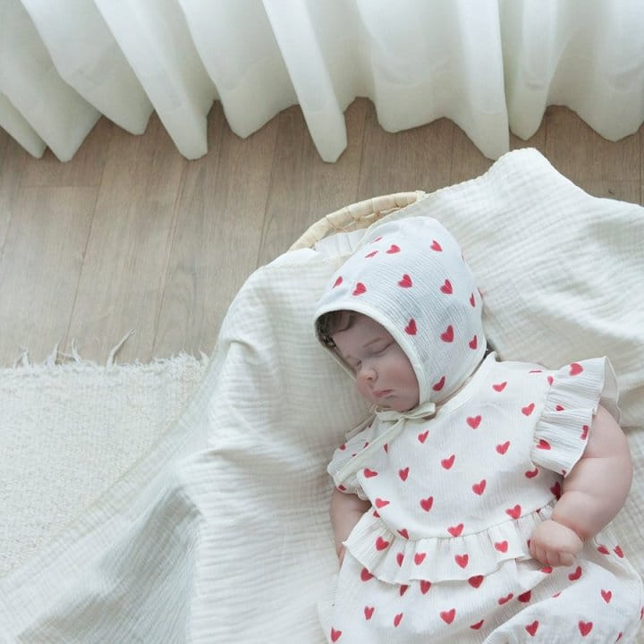 Lemonade - Korean Baby Fashion - #babyootd - Heart Body Suit - 8
