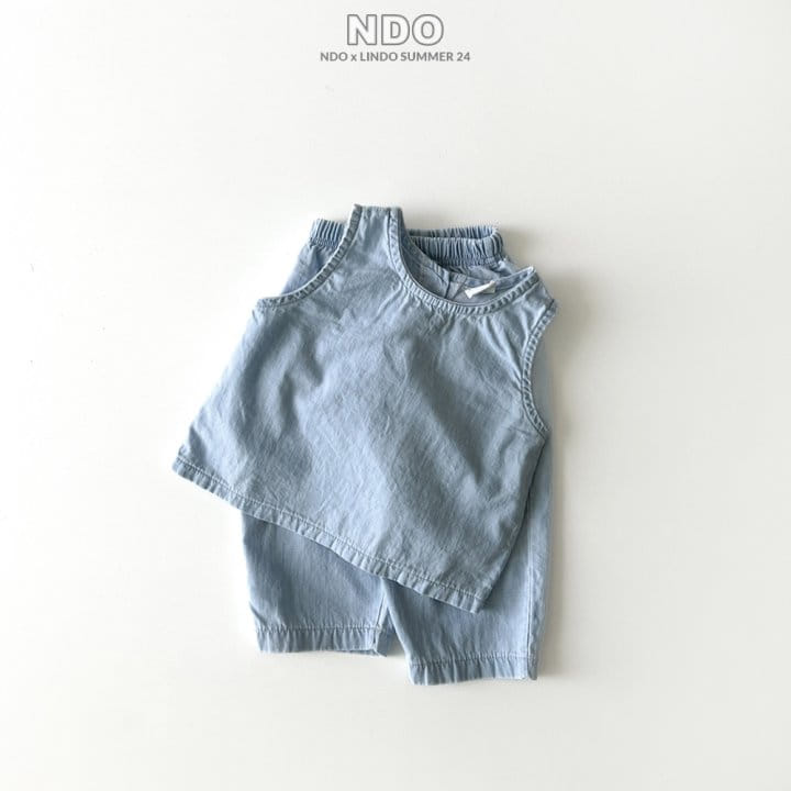 Lindo - Korean Children Fashion - #childofig - Joy Denim Top Bottom Set