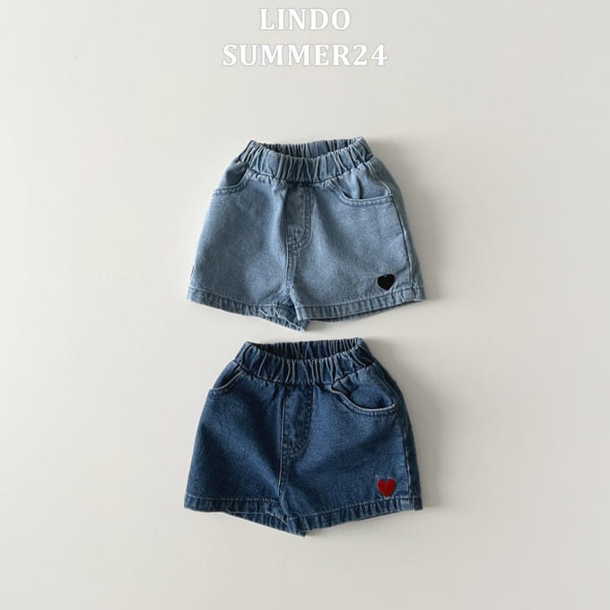 Lindo - Korean Children Fashion - #designkidswear - Denim Heart Pants