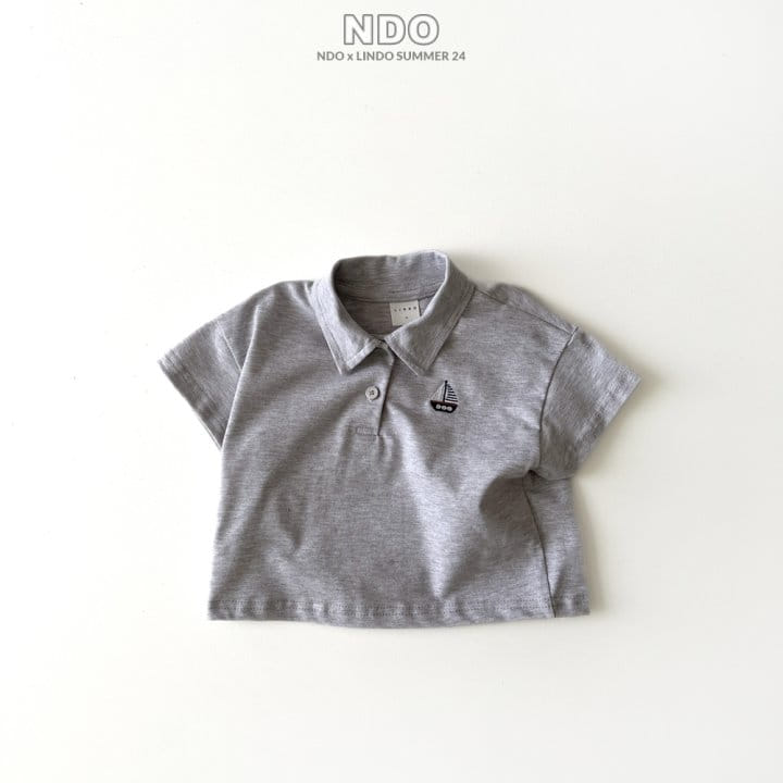 Lindo - Korean Children Fashion - #kidsshorts - Sailboat PK Collar Tee - 4