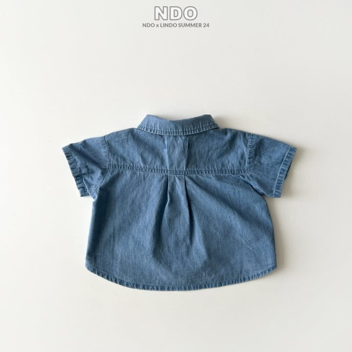 Lindo - Korean Children Fashion - #stylishchildhood - Denim Short Shirt - 2