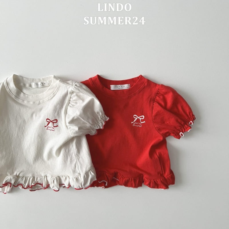 Lindo - Korean Children Fashion - #todddlerfashion - Lu Lu Ribbon Tee - 4